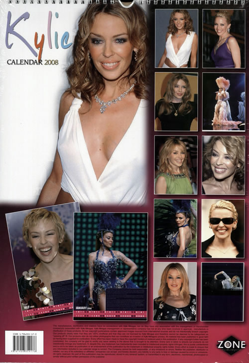 Kylie Minogue Calendar 2008 UK calendar (571297) CALENDAR